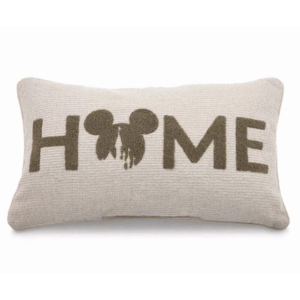 Disney Mickey Mouse "Home" Contemporary Throw Pillow